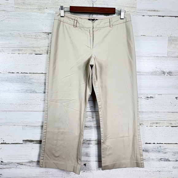The Limited VTG Y2K Stretch Khaki Cropped Pants Women's Size 8 Career Casual - Picture 1 of 12
